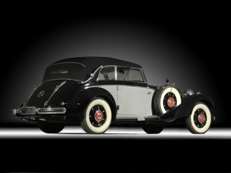 Mercedes 540K Cabriolet B (1937-1938) - White walls, Gray, Black, Classic