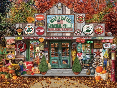 Autumn General Store - halloween, autumn, store, general