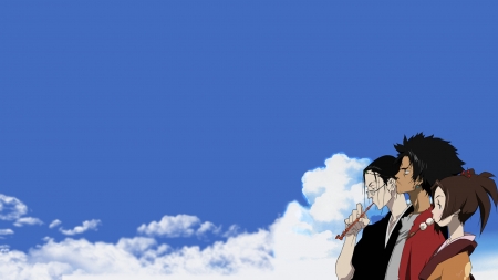 Samurai Champloo - jin, clouds, anime, samurai champloo, mugen, illustration, fuu