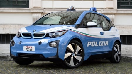 2015 BMW i3 Polizia - i3, car, polizia, police, bmw, emergency