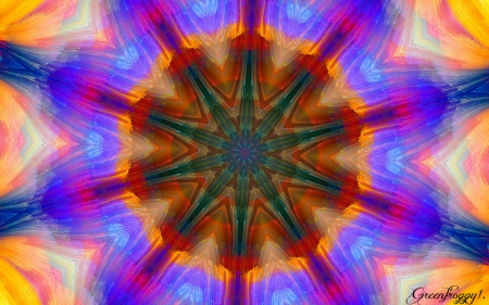 PASTEL KALEIDOSCOPE - IMAGE, FRACTAL, ABSTRACT, KALEIDOSCOPE