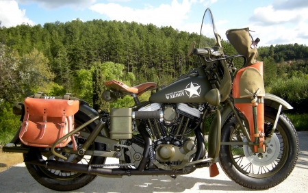 1942 Harley Davidson 883XWL Warboy - military, motorbike war, harley, davidson, army