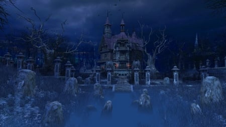 Haunted House - Scary, Haunted House, Halloween, Boo