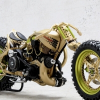 harley davidson with spiked wheels
