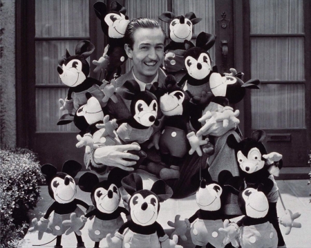 walt disney - disney, mickey, man, walt