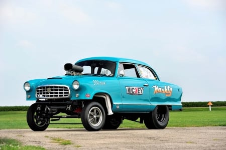 1955-Nash-Gasser - classic, gasser, blue, hotrod