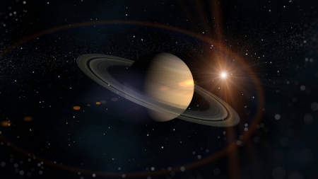 Saturn - space, fun, Saturn, planet, cool, sun