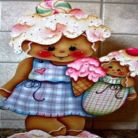 Gingerbread Woman And Baby