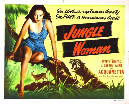 jungle woman - jungle, grass, tiger, woman