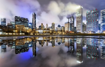 Millennium Park - fun, skyscrapers, lake, cool, architecture, chicago, Millennium Park