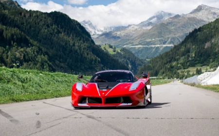 mountain Ferrari - fun, mountain, car, cool, ferrari