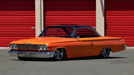 62-Bel-Air-Resto-Mod - orange, classic, muscle, gm