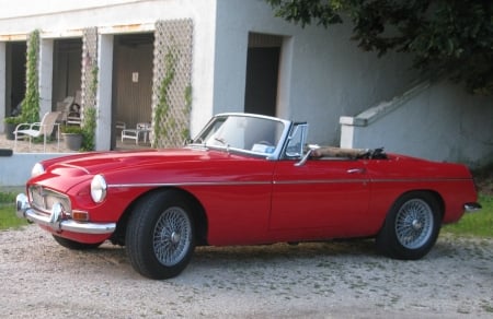 1969 MG MGC Convertible 2912cc 4-Speed - Car, Red, Sports, MG, 4-Speed, MGC, 2912cc, Convertible, Old-Timer