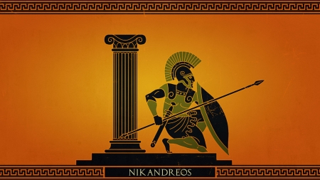 nikandreos - god, warrior, greek, nikandreos