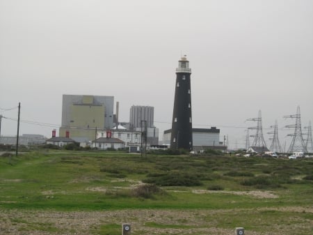 Lighthouse & Power Station - dungeness, lighthouses, kent, power stations