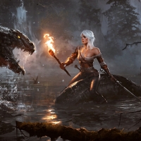 Ciri and the dragon