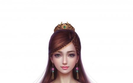 Beauty - frumusete, fantasy, white, girl, princess, face, asian, luminos