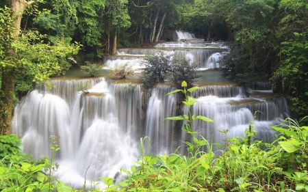 Beautiful Waterfalls - waterfalls, water, nature, flowing