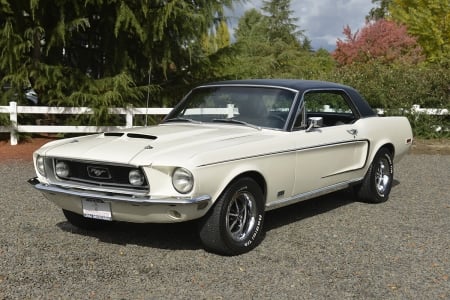 1968 Ford Mustang 2-Door Hardtop 302ci V8 C4 Automatic J-Code - v8, hardtop, c4, ford, 302ci, automatic, j-code, car, muscle, mustang, old-timer, 2-door