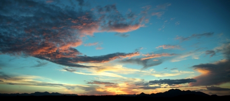 SUNSET SKY - sky, clouds, sunset sky clouds, sunset, dusk