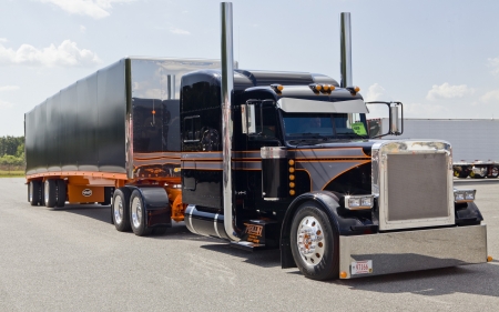 peterbilt - trailer, truck, peterbilt, rig