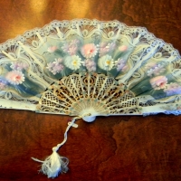 Lacy And Flowers Hand Fan