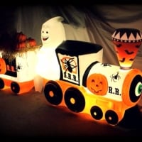 Halloween Train Retro