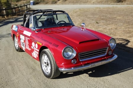 1967 Datsun 1600 Roadster 1600cc 5-Speed - sports, datsun, 1600, 1600cc, car, red, roadster, old-timer, 5-speed