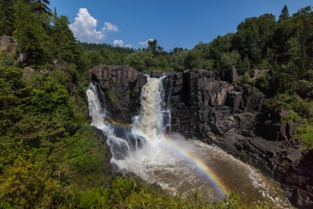 High Falls - fun, nature, cool, forest, river, waterfall