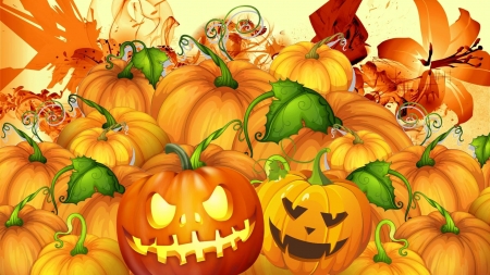 Jack O Lanterns - fun, holloween, holiday, pumpkins, entertainment, cool