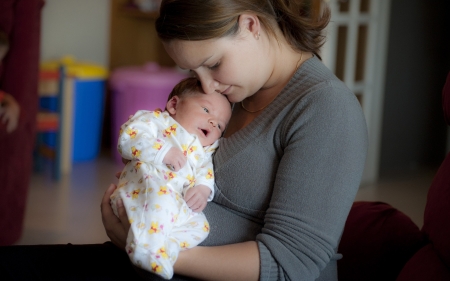 Mother's Love - mother, love, baby, woman