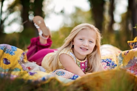 Little girl - dainty, pretty, summer, lying, pink, pure, child, fair, princess, face, nice, bonny, kid, childhood, beauty, baby, Hair, Belle, comely, white, nature, cute, wallpaper, fun, people, blonde, sky, DesktopNexus, sightly, beautiful, photography, girl, lovely, sweet, tree, smile, little, adorable