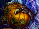 Pumpkin Mice And Kitten