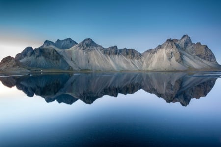 Vestrahorn Mountain, Iceland - iceland, nature, mountain, reflection