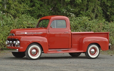 1952 Ford F-1 Pick-Up 215ci 3-Speed - red, truck, 215ci, old-timer, 3-speed, ford, f-1, pick-up