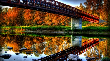 Bridge - nice, nature, landscape, photography, rivers, bridge