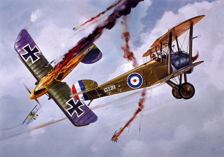 Battle in The Skies - military, first world war, battle, flight, planes, combat, war