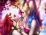 Poison Ivy and Harley Quinn