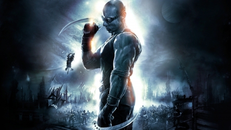 chronicles of riddick - riddick, space, chronicles, man