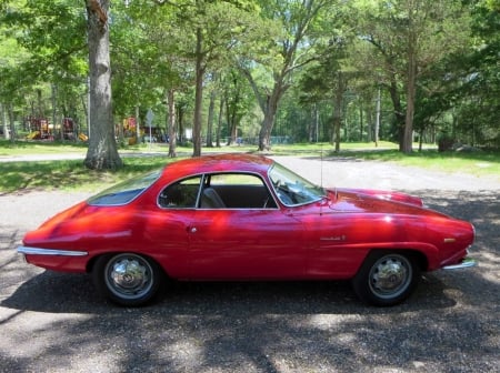 1965 Alfa Romeo Giulia 1600 Sprint Speciale Coupe 1600cc 5-Speed - sports, giulia, 1600, 1600cc, alfa romeo, sprint, coupe, car, speciale, red, old-timer, 5-speed