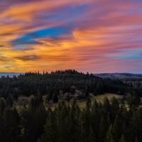 Mountainous Landscape at Twilight