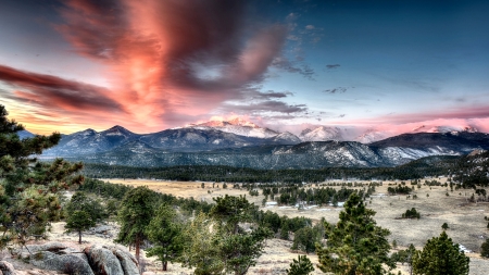 Rocky Mountains Landscape C - wide screen, landscape, photography, winter, nature, beautiful, snow, scenery, colorado, usa, photo