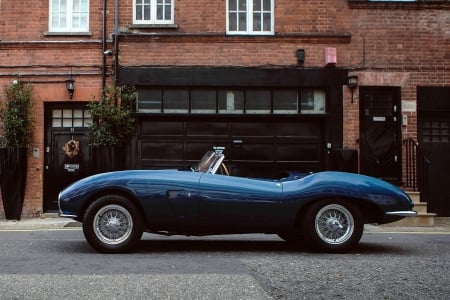 1953 Aston Martin DB 2-4 Bertone Spider - sports car, cars, blue, aston martin