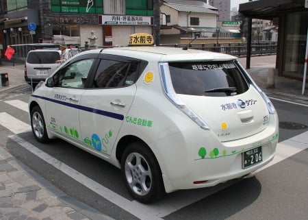 nissan leaf suizenji taxi - taxi, leaf, suizenji, nissan