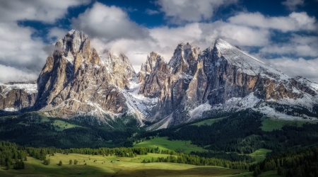 Mountain - Mountain, nature, tree, sky