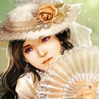 Lady with fan