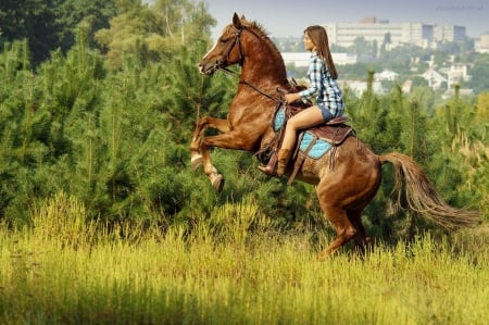 Bronc Buster . . - girls, women, style, fun, models, female, cowgirl, fashion, boots, outdoors, brunettes, western, horses, ranch