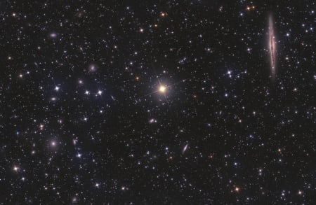 NGC 891 vs Abell 347 - fun, stars, cool, galaxies, space