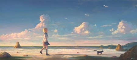 Anime Original - sky, anime, original, art