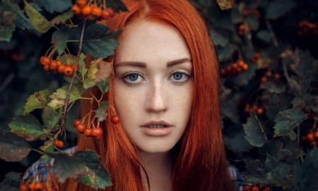 Redhead - girl, women, redhead, model